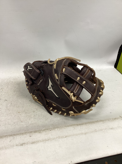 Vist Large View of Product Image Which is Used Mizuno FRANCHISE EP BB/SB Catchers RH Throw Brown 34"