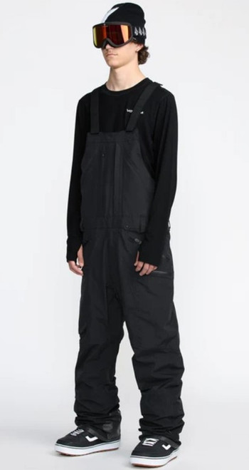 Vist Large View of Product Image Which is New VOLCOM RAIN GORE-TEX BIB OVERALL BLACK MD