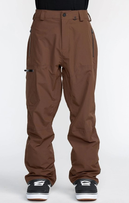 Vist Large View of Product Image Which is New VOLCOM L GORE-TEX SHELL PANT BROWN SM