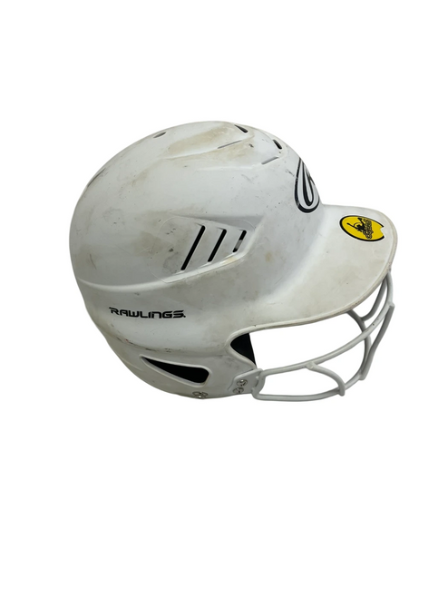 Vist Large View of Product Image Which is Used Rawlings RCFH OS Batting Helmet w/Mask