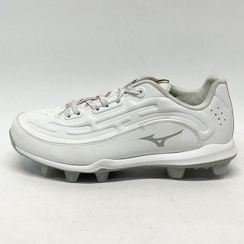 Vist Large View of Product Image Which is Used Mizuno 9 SPIKE WOMENS BB/SB Cleats White Senior 8
