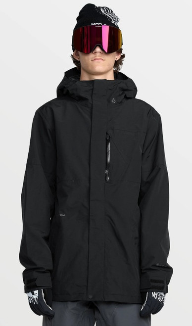 Vist Large View of Product Image Which is New VOLCOM L GORE-TEX JACKET BLACK MD