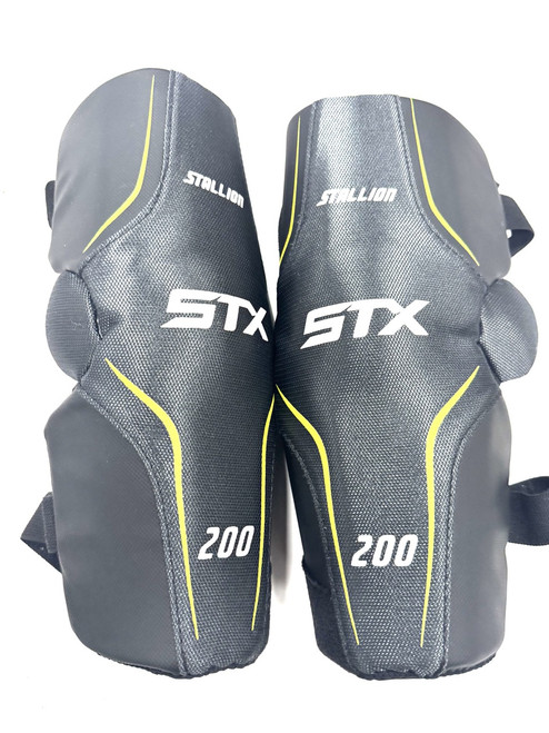 Vist Large View of Product Image Which is Used STX STALLION Lacrosse Arm Pads/Guards Black LG