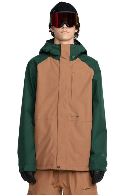 Vist Large View of Product Image Which is New VOLCOM DUA GORE-TEX JACKET TERRA BROWN LG