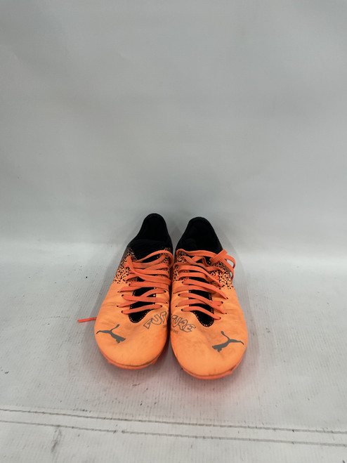 Vist Large View of Product Image Which is Used Puma Soccer Turf Shoes Orange Junior 03.5