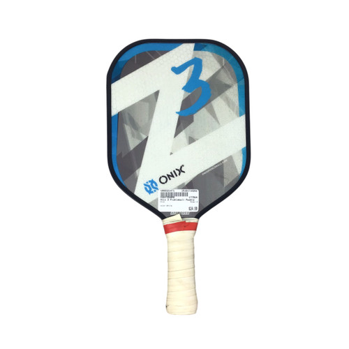 Vist Large View of Product Image Which is Used Onix 3 Pickleball Racquet White