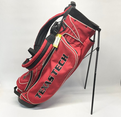 Used Ping HOOFER TTU Mens Stand Bag White/Black/Red 11805-S000069505 Vist Large View of Product Image Which is Used Ping HOOFER TTU Mens Stand Bag White/Black/Red