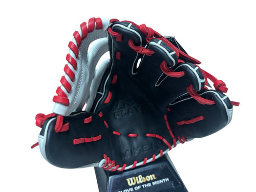 Vist Large View of Product Image Which is New Miken PLAYER SERIES PS135-PH Leather Softball Glove RH Throw Red 13 1/2"