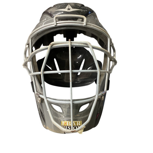 Vist Large View of Product Image Which is Used All Star CATCHERS HELMET Catchers Helmet w/Mask Black LG
