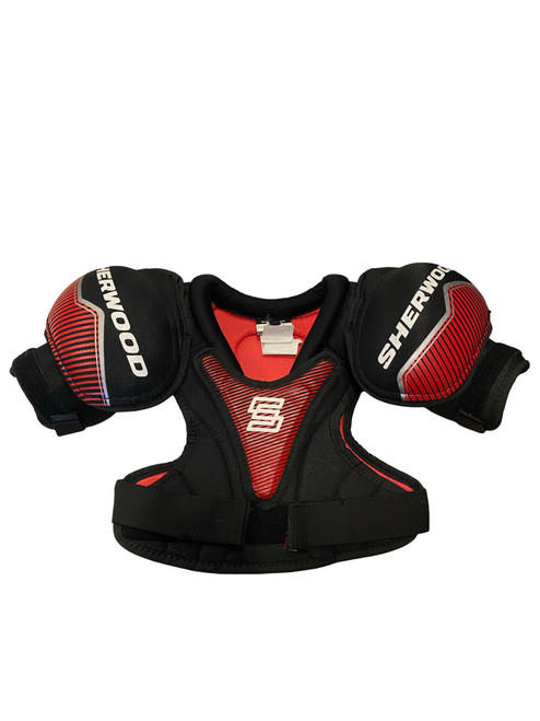 Vist Large View of Product Image Which is Used Sher-wood CODE Youth Shoulder Pads SM