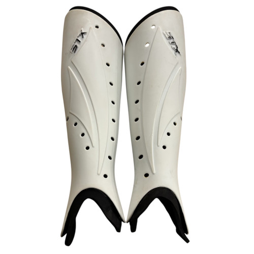 Used STX SG FH Shin Guards White 13" 11406-S000107666 Vist Large View of Product Image Which is Used STX SG FH Shin Guards White 13"