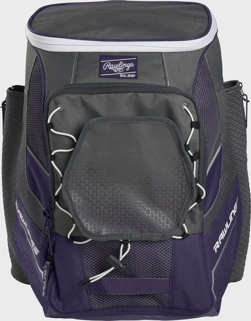 Vist Large View of Product Image Which is New RAWLINGS IMPULSE PURPLE BASEBALL/SOFTBALL BACKPACK