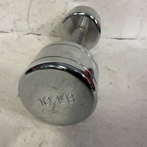 Vist Large View of Product Image Which is Used Hex Dumbbell Silver 10 lb