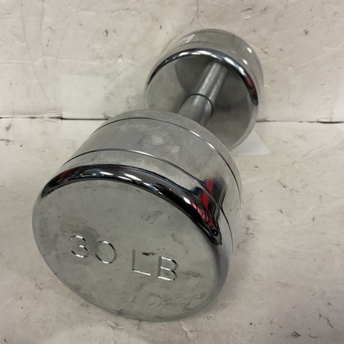 Vist Large View of Product Image Which is Used Hex Dumbbell Silver 30 lb