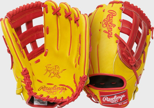 Vist Large View of Product Image Which is New RAWLINGS HEART OF THE HIDE 12.75 RED/YELLOW RHT