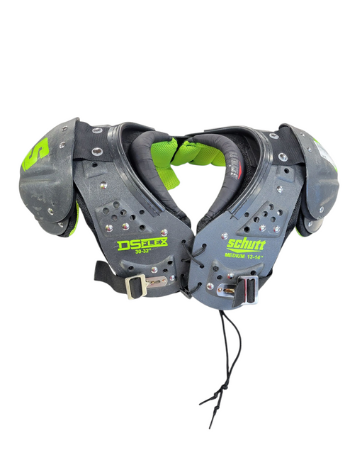 Vist Large View of Product Image Which is Used Schutt DS FLEX YOUTH SHOULDER PADS FB Shoulder Pads None MD