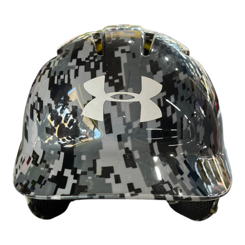 Vist Large View of Product Image Which is Used Under Armour BATTING HELMET Batting Helmet w/Mask Grey SM