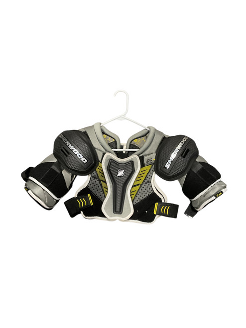 Vist Large View of Product Image Which is Used Sher-wood RE REKKER JR SHOULDER Junior Shoulder Pads MD