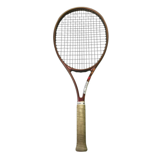 Vist Large View of Product Image Which is Used Wilson PRO STAFF X V14 Adult Tennis Racquet Brown 4 3/8"