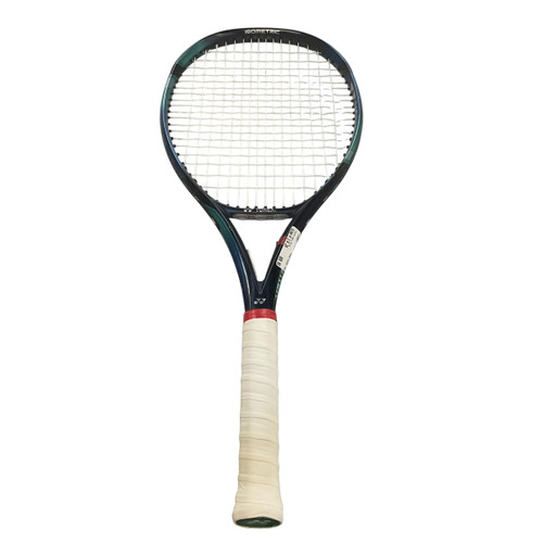 Vist Large View of Product Image Which is Used Yonex EZONE 100L Adult Tennis Racquet Navy Blue 4 1/4"