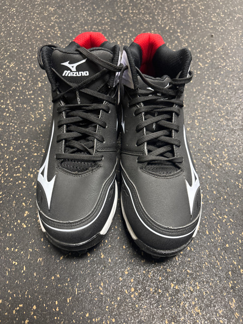 Vist Large View of Product Image Which is Used Mizuno 9 SPIKE BB/SB Cleats Black Senior 8