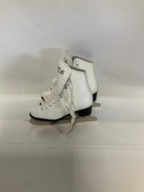 Vist Large View of Product Image Which is Used CCM WHITE Girls Figure Skate White Youth 11.0