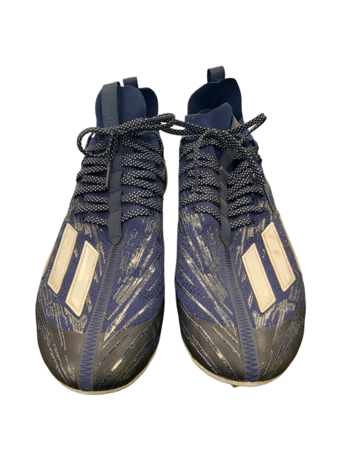 Vist Large View of Product Image Which is Used Adidas Adult FB Cleats Navy Blue Senior 13.5