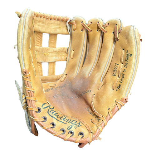 Used Rawlings JOSE CONSECO RBG7 BB/SB Glove RH Throw Brown 12 1/2" 11890-S000135688 Vist Large View of Product Image Which is Used Rawlings JOSE CONSECO RBG7 BB/SB Glove RH Throw Brown 12 1/2"