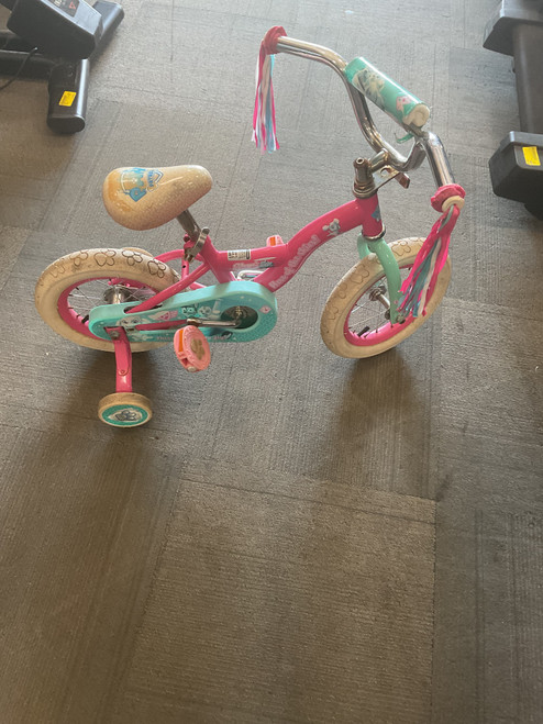 Vist Large View of Product Image Which is Used PAW PATROL SKYE Training Wheel Bike Girls Pink 12"