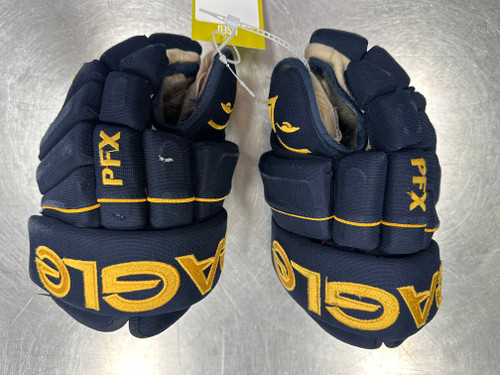 Vist Large View of Product Image Which is Used Eagle PFX Junior Gloves Navy Blue 11"