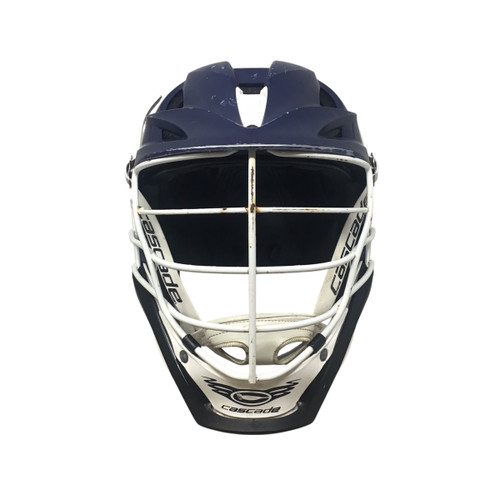 Vist Large View of Product Image Which is Used Cascade S ADJ Lacrosse Helmet Navy Blue MD