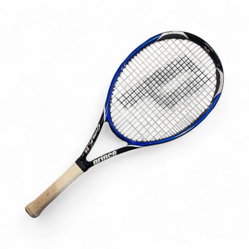 Vist Large View of Product Image Which is Used Prince SHARK 26 Adult Tennis Racquet Royal Blue Unknown