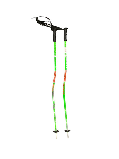 Vist Large View of Product Image Which is Used Scott WORLD CUP 90CM Boys DH Ski Pole Neon Green 95 cm / 38 in