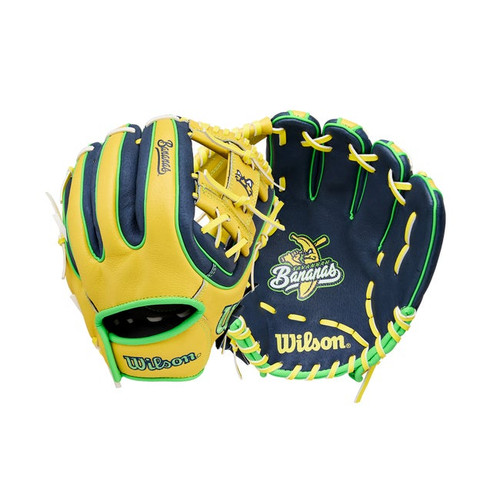 Vist Large View of Product Image Which is Wilson A450 Savannah Bananas Glove 11" RHT #WBW104192