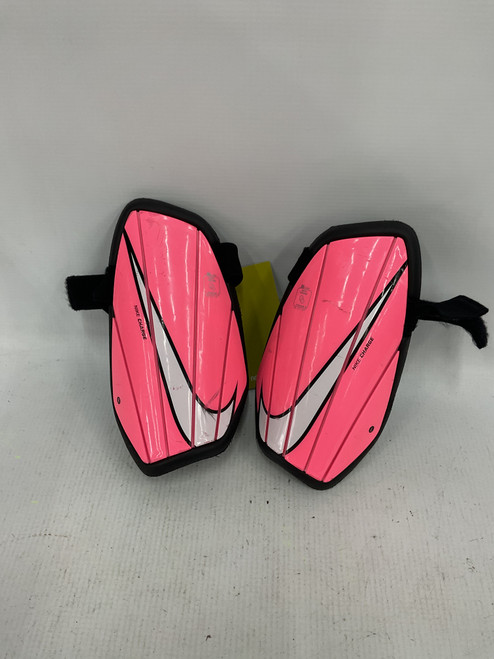Vist Large View of Product Image Which is Used Nike Soccer Shin Guards Youth Pink SM