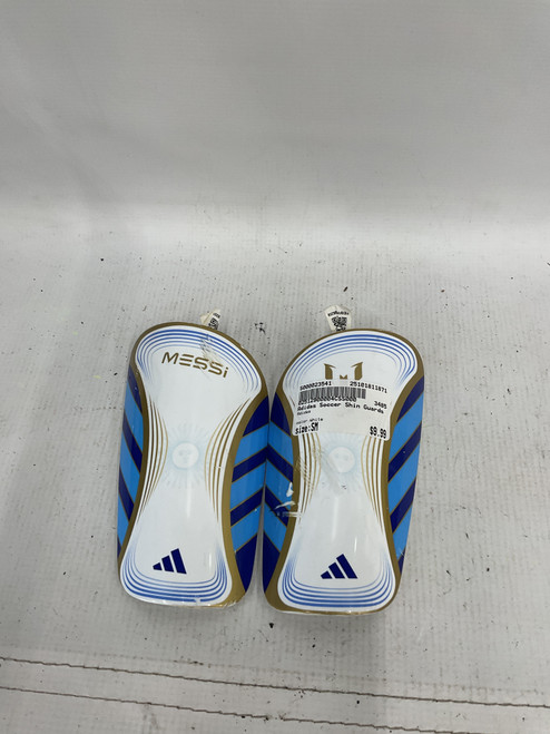 Vist Large View of Product Image Which is Used Adidas Soccer Shin Guards Youth White SM