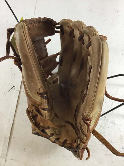 Vist Large View of Product Image Which is Used Rawlings Heart of the Hide PROR314-2CT1 BB/SB Glove RH Throw Brown 11 1/2"