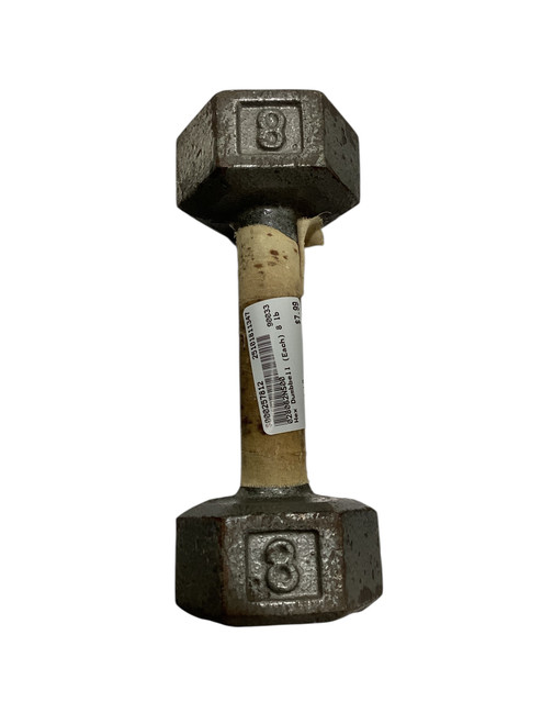Used Hex Dumbbell (Each) 8 lb 11347-S000257812 Vist Large View of Product Image Which is Used Hex Dumbbell (Each) 8 lb