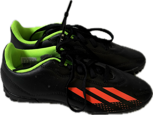Vist Large View of Product Image Which is Used Adidas SPEED PORTAL 4 Soccer Indoor Shoes Black Junior 04
