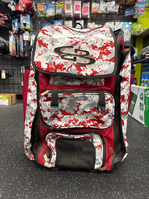 Vist Large View of Product Image Which is Used BoomBah BOOMBAH WHEELED BACKPACK BB/SB Player Wheeled Bag Red