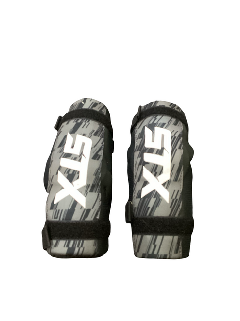 Vist Large View of Product Image Which is Used STX STALLION 75 Lacrosse Arm Pads/Guards Black MD