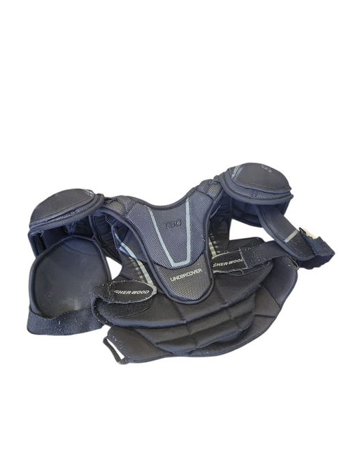 Vist Large View of Product Image Which is Used Sher-wood T90 Junior Shoulder Pads MD