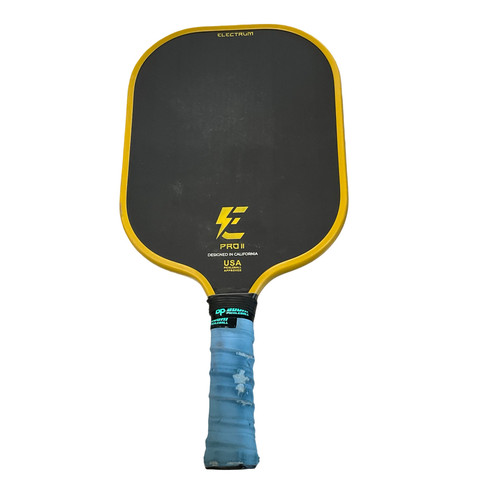 Vist Large View of Product Image Which is Used ELECTRUM PRO 11 Pickleball Racquet Black And Yellow