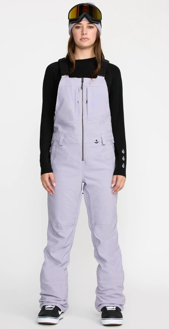 Vist Large View of Product Image Which is New VOLCOM WOMEN'S SWIFT BIB OVERALL LAVENDER AURA MD