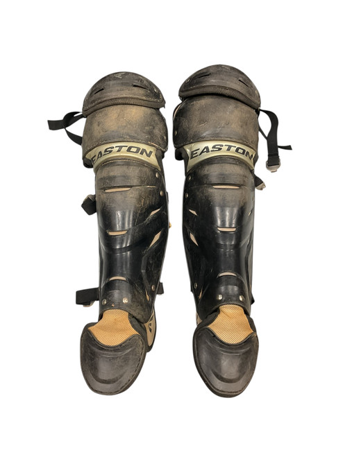 Vist Large View of Product Image Which is Used Easton GAMETIME Catchers Leg Guards Black Intermed