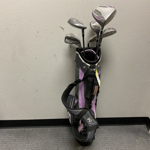 Vist Large View of Product Image Which is Used Maxfli LADIES VARSITY Teen Package Set RH Purple And Silver 9 Piece