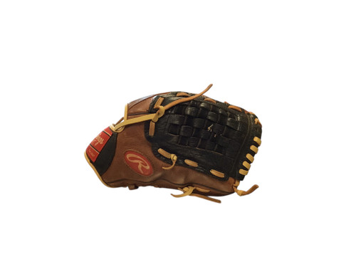 Vist Large View of Product Image Which is Used Rawlings PREMIUM SERIES BB/SB Glove RH Throw Brown 11 1/2"