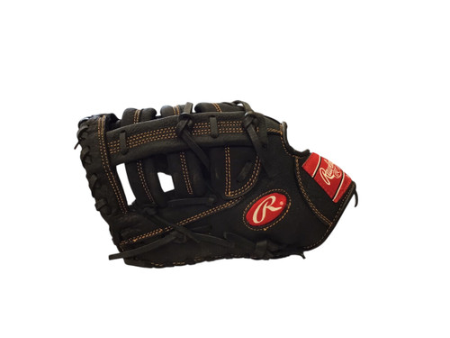 Vist Large View of Product Image Which is Used Rawlings RENEGADE BB/SB First Base LH Throw Black 11 1/2"