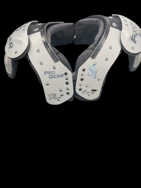 Vist Large View of Product Image Which is Used PRO GEAR SI FB Shoulder Pads Grey Youth