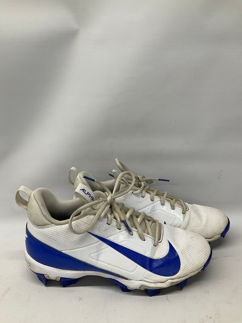 Vist Large View of Product Image Which is Used Nike Adult FB Cleats Royal Blue And White Senior 8.5